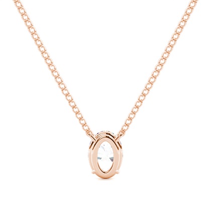 Prong-Einstellung Diamant Solitaire Anhänger