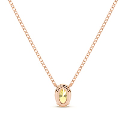 Gelber Diamant Solitär Anhänger