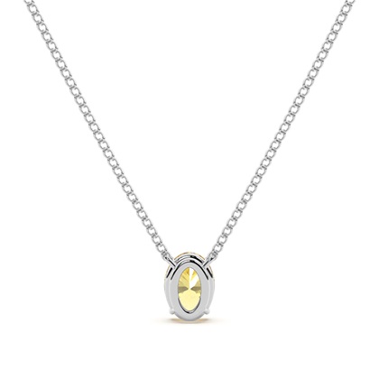 Gelber Diamant Solitär Anhänger