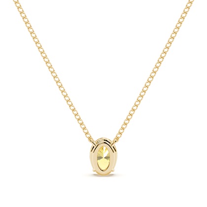 Gelber Diamant Solitär Anhänger