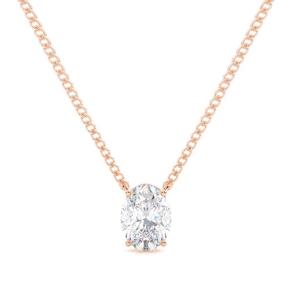 Prong Setting Moissanite Solitaire Pendant