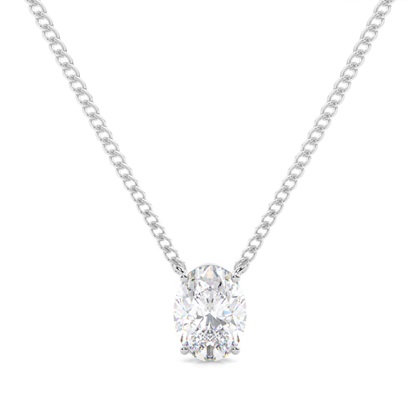 Prong Setting Moissanite Solitaire Pendant