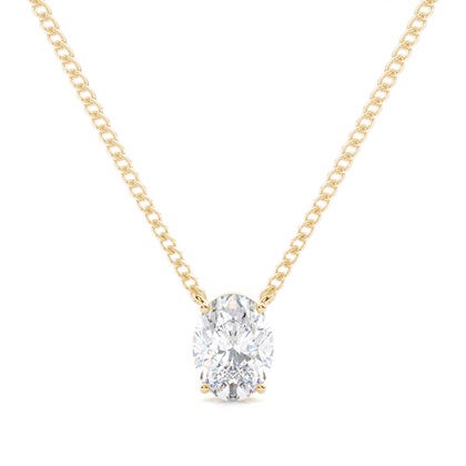 Prong Setting Moissanite Solitaire Pendant