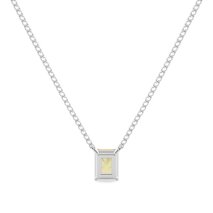 Gelber Diamant Solitär Anhänger