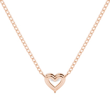 Prong-Einstellung Diamant Solitaire Anhänger