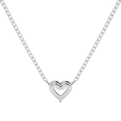 Prong-Einstellung Diamant Solitaire Anhänger