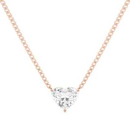 Rose Gold Diamond Pendants & Necklaces