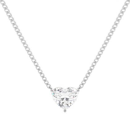 Heart Diamond Necklaces and Diamond Pendants