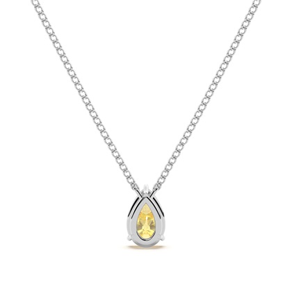 Gelber Diamant Solitär Anhänger