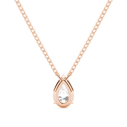 Prong-Einstellung Diamant Solitaire Anhänger