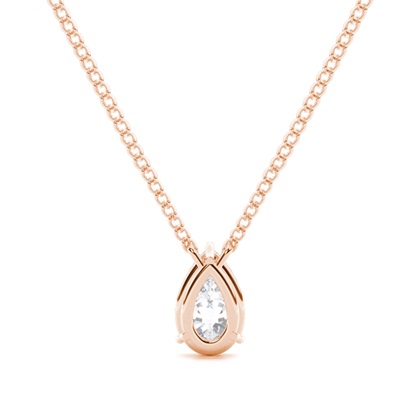 Pear Moissanite Pendants
