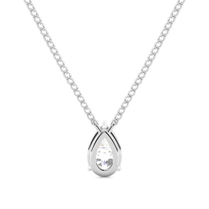 Prong-Einstellung Diamant Solitaire Anhänger