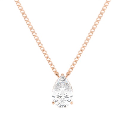 Pear Diamond Pendants