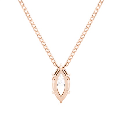 Prong-Einstellung Diamant Solitaire Anhänger