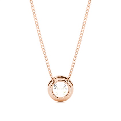 Beze-Einstellung Diamant-Solitaire-Anhänger