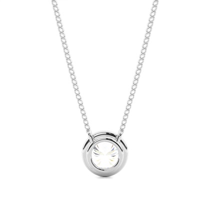 Beze-Einstellung Diamant-Solitaire-Anhänger