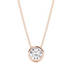 Bezel Setting Diamond Solitaire Pendant