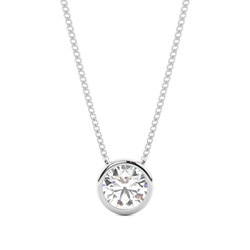 Beze-Einstellung Diamant-Solitaire-Anhänger