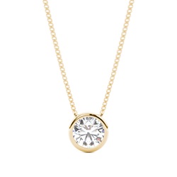 Beze-Einstellung Diamant-Solitaire-Anhänger