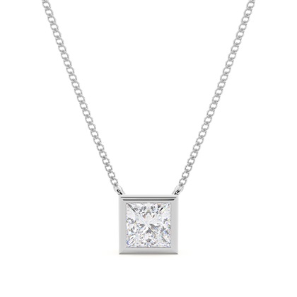 Princess White Gold Yellow Diamond Engagement Rings