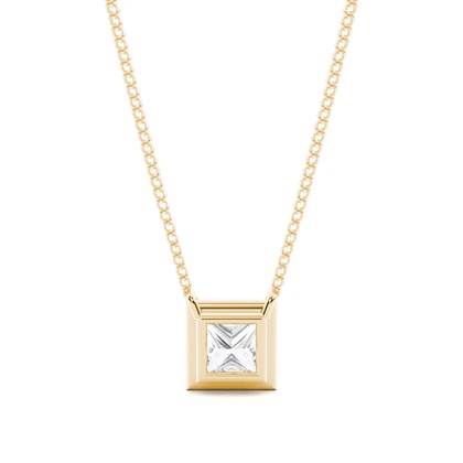 Yellow Gold Moissanite Pendants