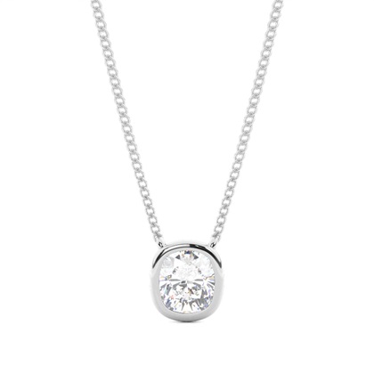Bezel Setting Diamond Solitaire Pendant