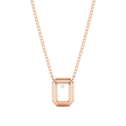 Beze-Einstellung Diamant-Solitaire-Anhänger