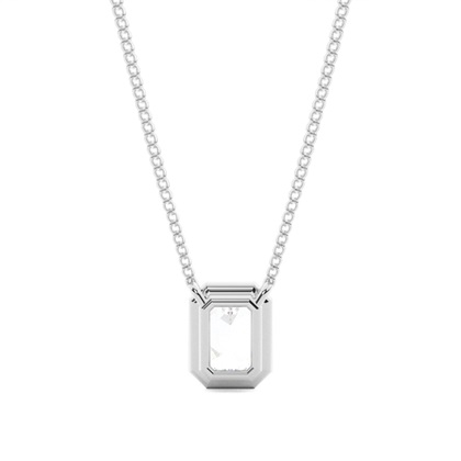 Beze-Einstellung Diamant-Solitaire-Anhänger