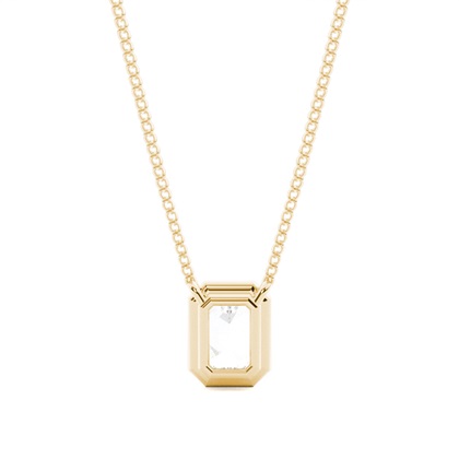 Beze-Einstellung Diamant-Solitaire-Anhänger