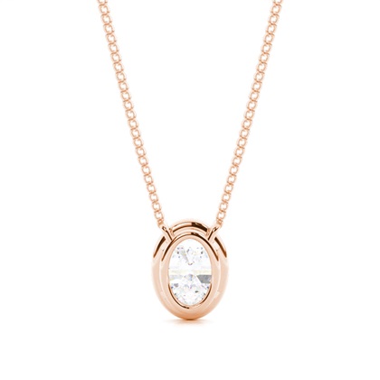 Rose Gold Moissanite Pendants