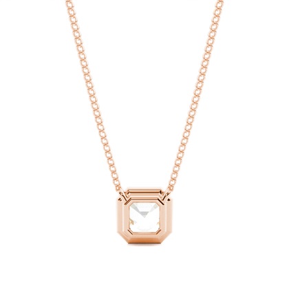 Beze-Einstellung Diamant-Solitaire-Anhänger