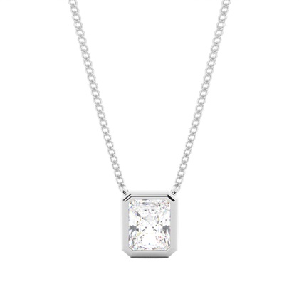 Bezel Setting Diamond Solitaire Pendant