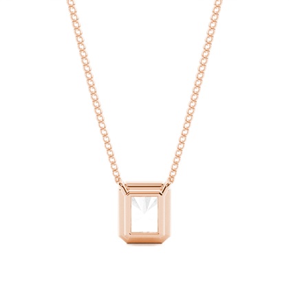 Beze-Einstellung Diamant-Solitaire-Anhänger