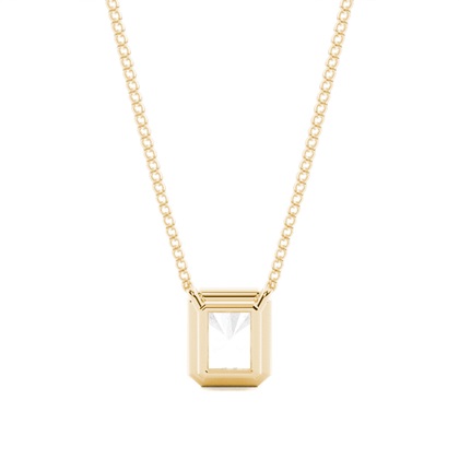 Beze-Einstellung Diamant-Solitaire-Anhänger