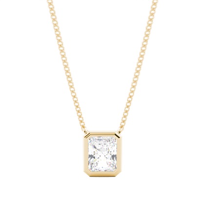 Radiant Yellow Gold Diamond Necklaces and Diamond Pendants
