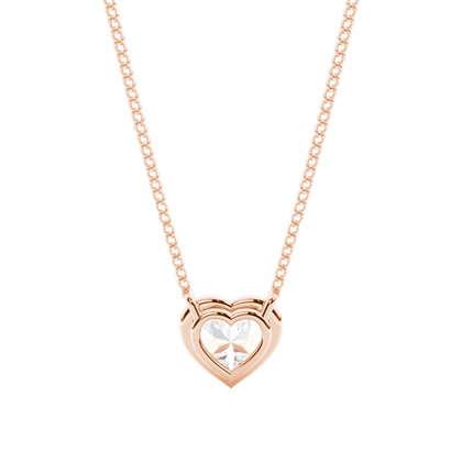 Beze-Einstellung Diamant-Solitaire-Anhänger