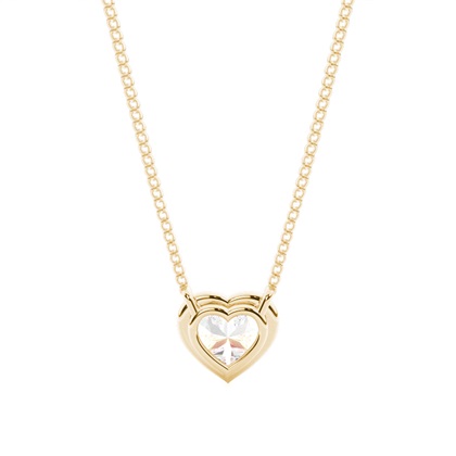 Beze-Einstellung Diamant-Solitaire-Anhänger