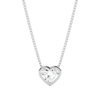 Heart Diamond Necklaces and Diamond Pendants