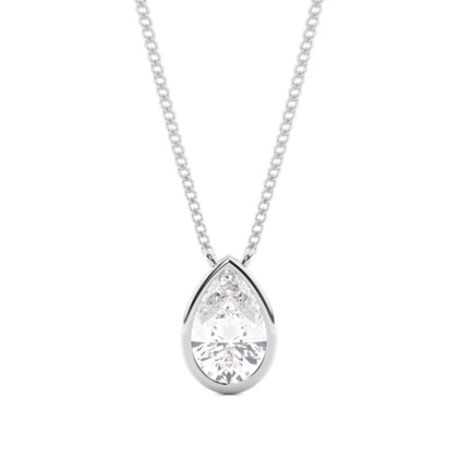 Bezel Setting Diamond Solitaire Pendant