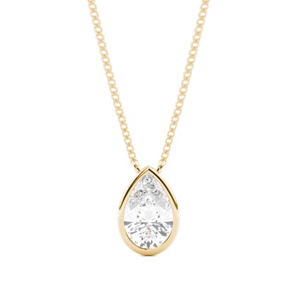 Bezel Setting Diamond Solitaire Pendant