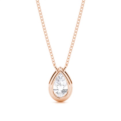 Pear Moissanite Pendants