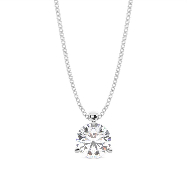 Prong Setting Diamond Solitaire Pendant