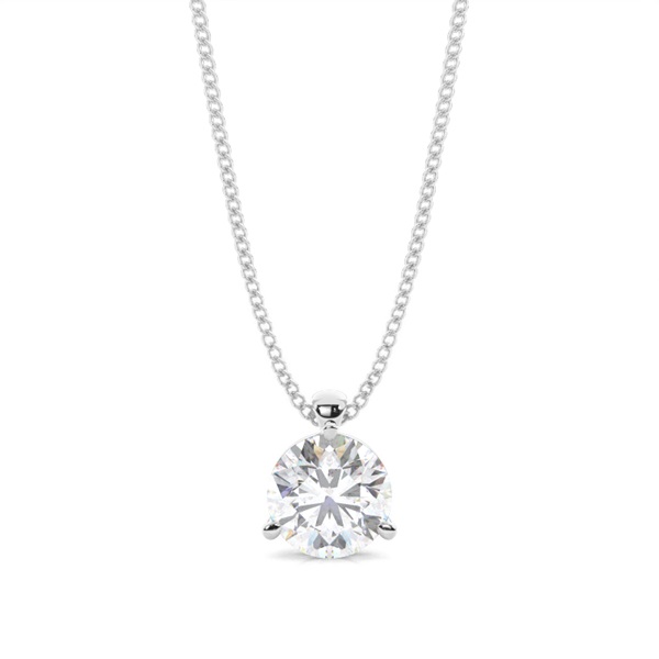 Prong Setting Moissanite Solitaire Pendant