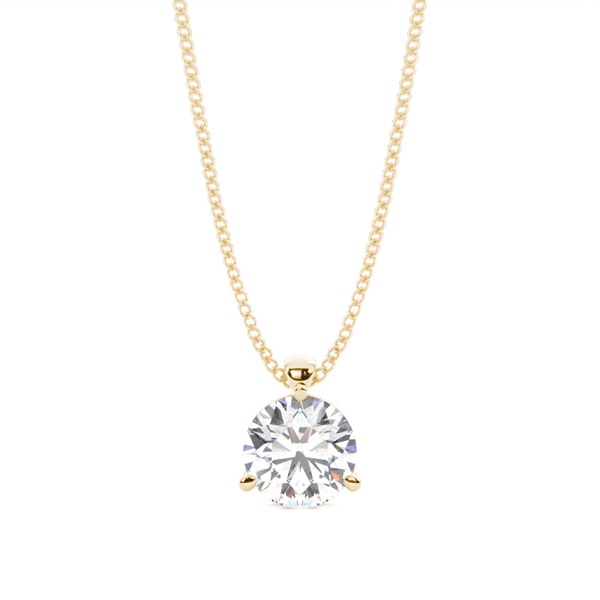 Prong Setting Diamond Solitaire Pendant