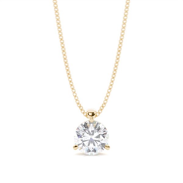 Prong Setting Moissanite Solitaire Pendant