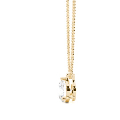 Prong Setting Diamond Solitaire Pendant