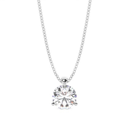 Prong Setting Diamond Solitaire Pendant