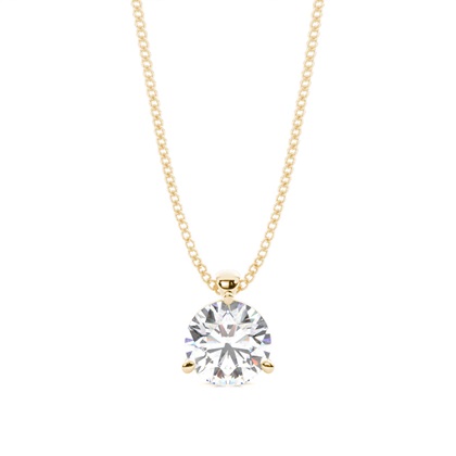 Yellow Gold Diamond Pendants & Necklaces