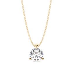 Prong Setting Diamond Solitaire Pendant