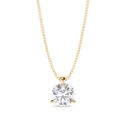 Prong Setting Moissanite Solitaire Pendant